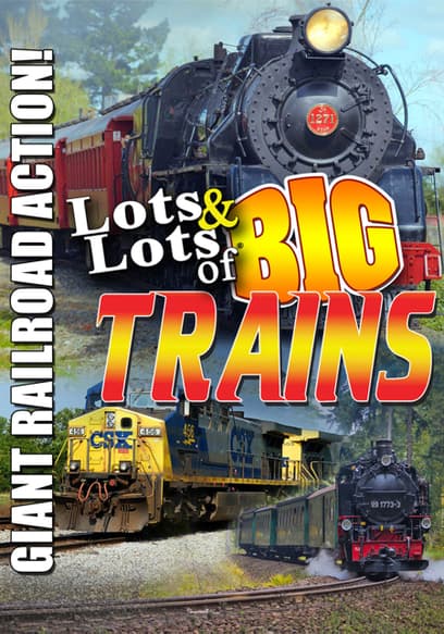 Lots & Lots of Big Trains: Giant Railroad Action!