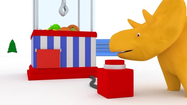 S01:E03 - Jugar a La Rueda De La Fortuna Y Aprender Las Frutas Con Dino El Dinosaurio