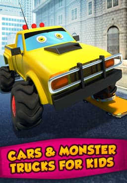 Car Wash Monster Truck - Animations about vehicles for Kids and Baby 