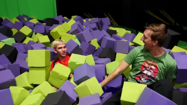 S01:E06 - Worst Hide and Seek Spot in Trampoline Park vs Obstacle Course Challenge