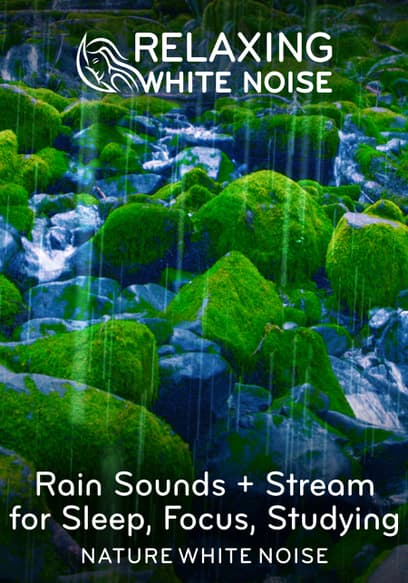 Rain Sounds + Stream for Sleep, Focus, Studying - Nature Video White Noise